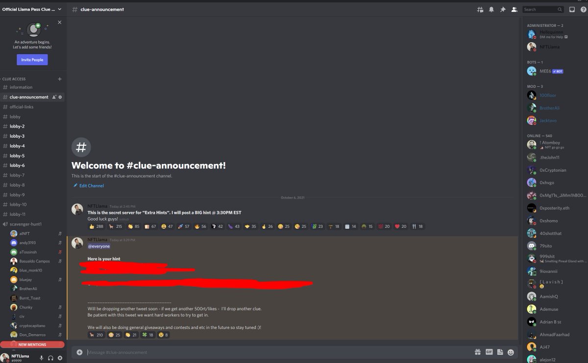 Want your hint? Will be dropping hints here every 3-4 hours :)! People are getting close.

In order to join this discord do the following:
- Like / RT / Follow
- Turn on Post Notificiations
- Comment Proof That You Did the Above (screenshot)
Join Discord : discord.gg/A8thd3bu