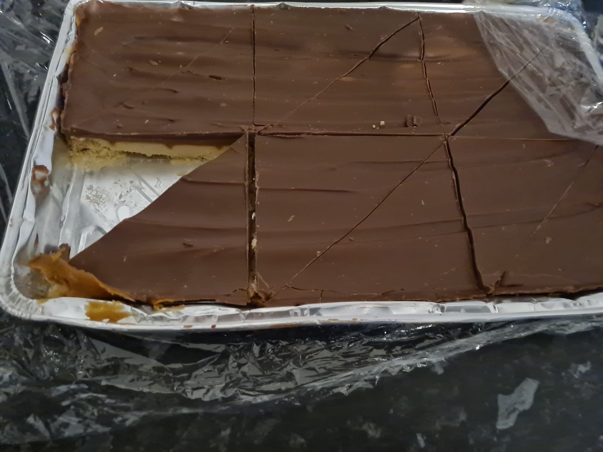 My foster mum has delivered us a tray full of caramel shortbread for absolutely no reason other than she was thinking about us.... I'm 36!! That's what holding someone in mind is, and it feels (and tastes) blooming brilliant