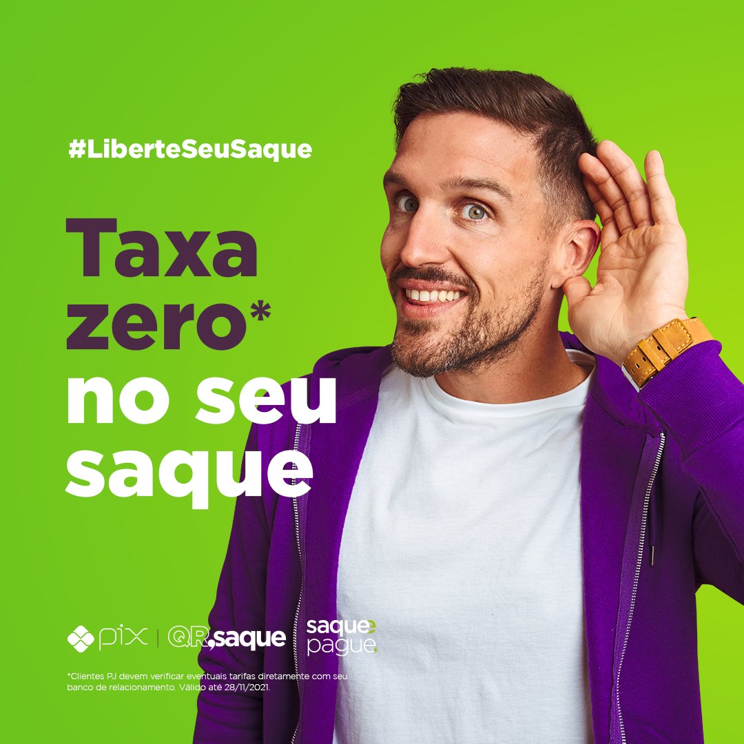 saquepague's tweet photo. Saque sem taxa para clientes de qualquer banco nos terminais da Saque e Pague. É sem cartão, pelo smartphone, via Pix.

Encontre o terminal mais próximo e aproveite.

Saiba mais em: https://t.co/A1xSpzvQPY

 Válido até 28/11/2021
.
.
 #LiberteSeuSaque #Saqueepague #QRSaque https://t.co/efJwpBtTql