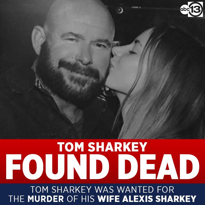 Houston police confirmed Alexis Sharkey’s husband, Tom, was wanted for his wife's murder, and that he had died of an apparent gunshot wound to the head as authorities in Florida attempted to take him into custody.

abc13.com/alexis-sharkey… #AlexisSharkey #abc13