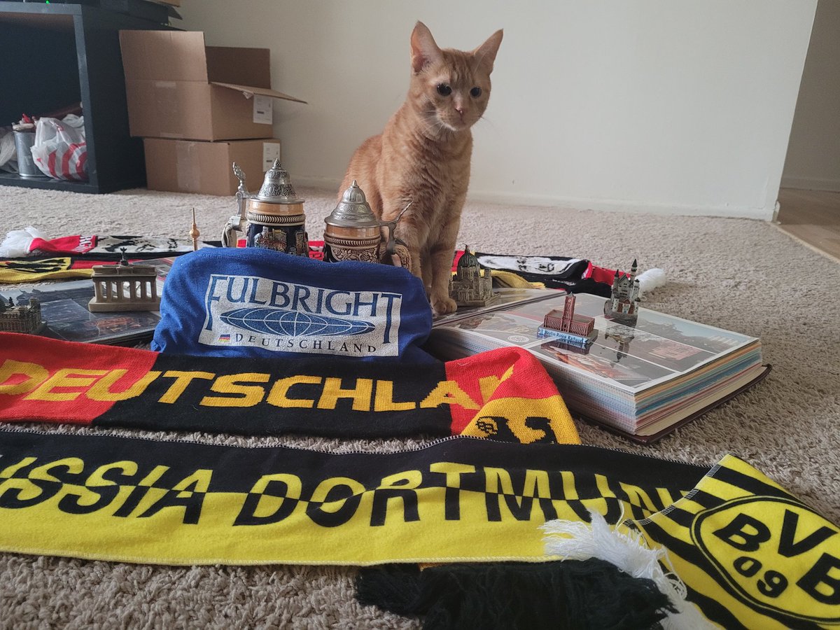 PaulMBanks's tweet photo. Gave a presentation for #meetagerman day, #fulbright75 to Huntington High German classes @fulbright_de @AATGOnline @wunderbar2gethr
Great opportunity to relive my @FulbrightPrgrm days and talk @BVB @BSchweinsteiger and @cpulisic_10
#wunderbartogether #bvb #CFFC https://t.co/FzBf1TRLEm