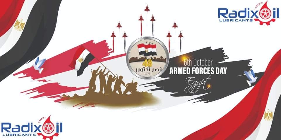 تهنئة بمناسبة ذكرى نصر اكتوبر المجيد

Radix Oil Lubricants Co.(Lubricating &amp; Engine Oil) 
Soon in Egypt.

info@radixoil.com
radixoil.com
lnkd.in/dwv7TDXp
lnkd.in/dpx3VB24
lnkd.in/dXjZwR5i

#Radix_oil #Radixoil #Radix #lubricants  #lubrication