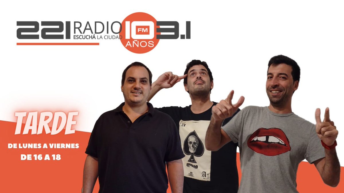 221radio's tweet image. #Tarde | ¡Ya, estamos al aire!

@tarde_programa con @marantonelliok @turcolibia
y @nandotocho hasta las 18hs

FM 103.1 221radio.com.ar