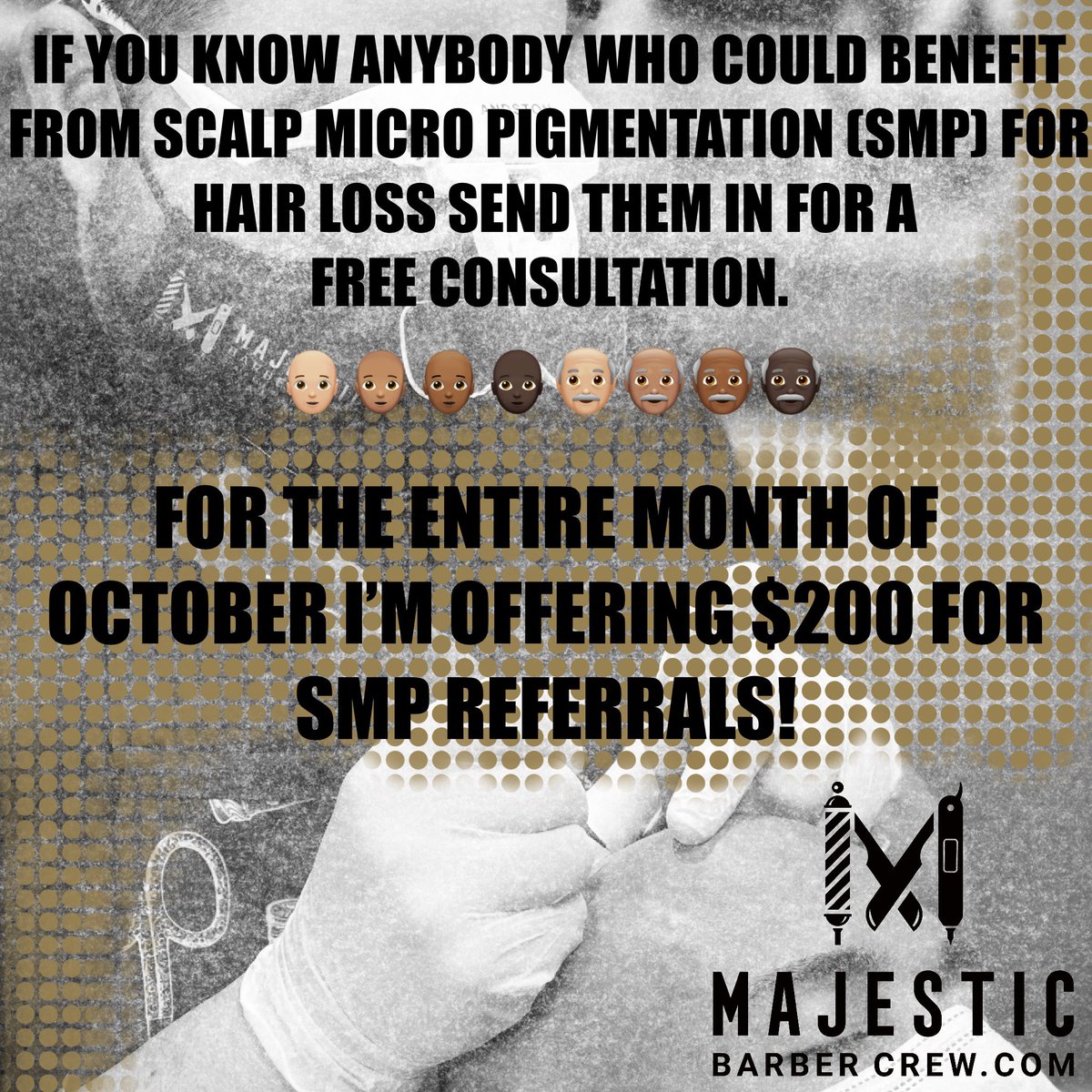 jaimethebarber's tweet photo. for more info about SMP for hair loss or to book a consultation DM me or visit my website. https://t.co/XKZIBG8cCZ https://t.co/AdWmdXp0fD