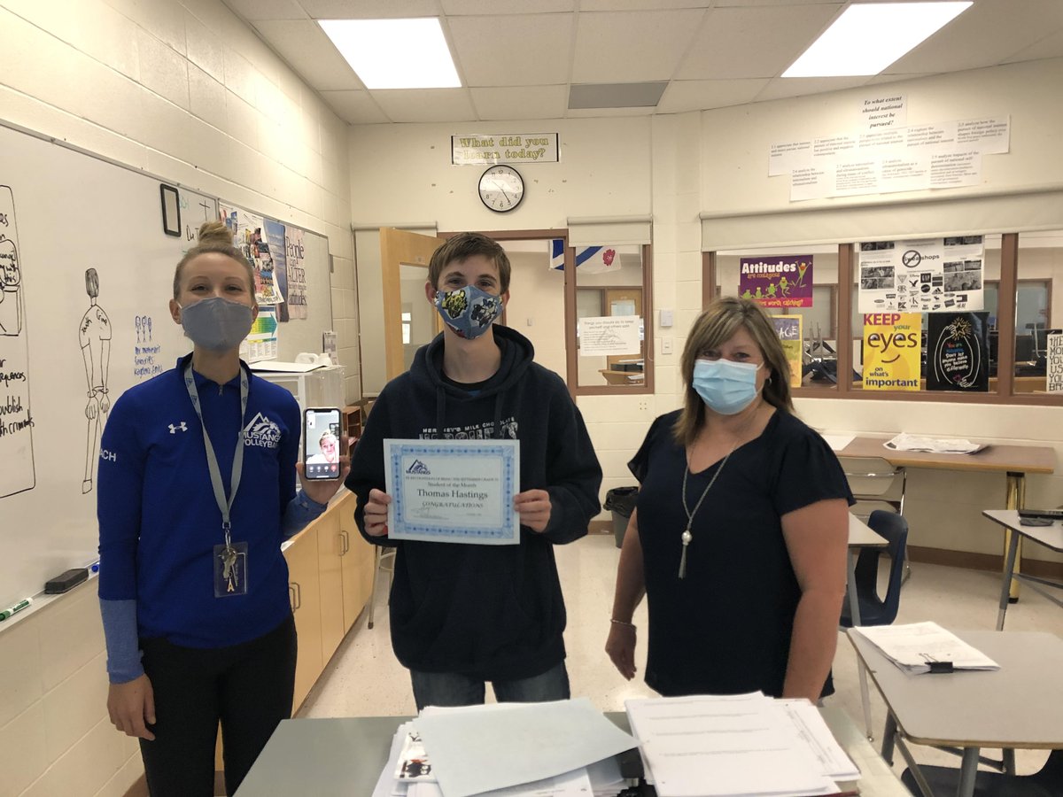 highwoodhigh's tweet photo. Congratulations to our September Mustangs of the Month! Bailey (G9), Taylor (G10), Ethan (G11) and Thomas (G12). It's ALWAYS a great day to be a Mustang! https://t.co/mVQpGjfMui