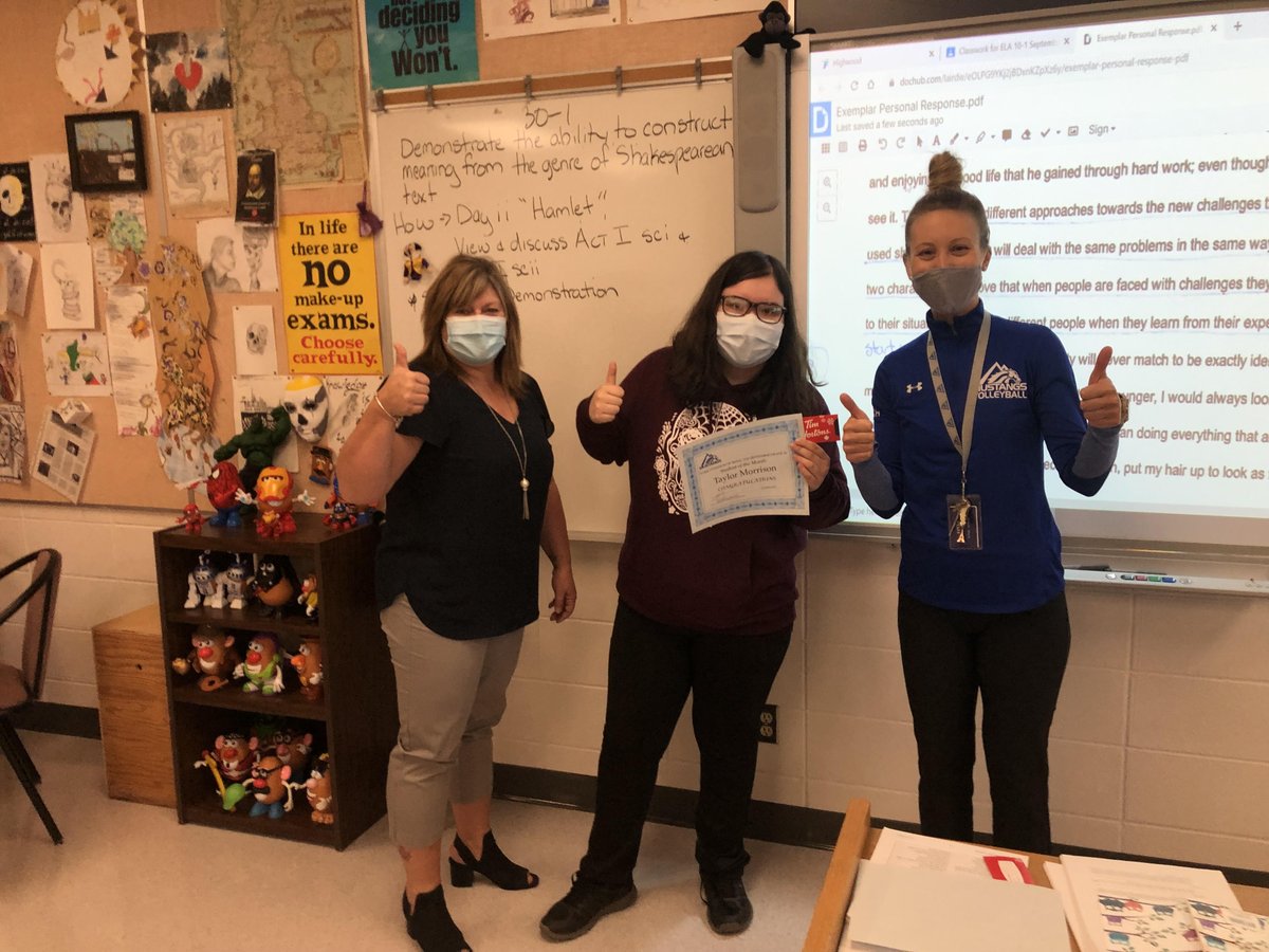 highwoodhigh's tweet photo. Congratulations to our September Mustangs of the Month! Bailey (G9), Taylor (G10), Ethan (G11) and Thomas (G12). It's ALWAYS a great day to be a Mustang! https://t.co/mVQpGjfMui