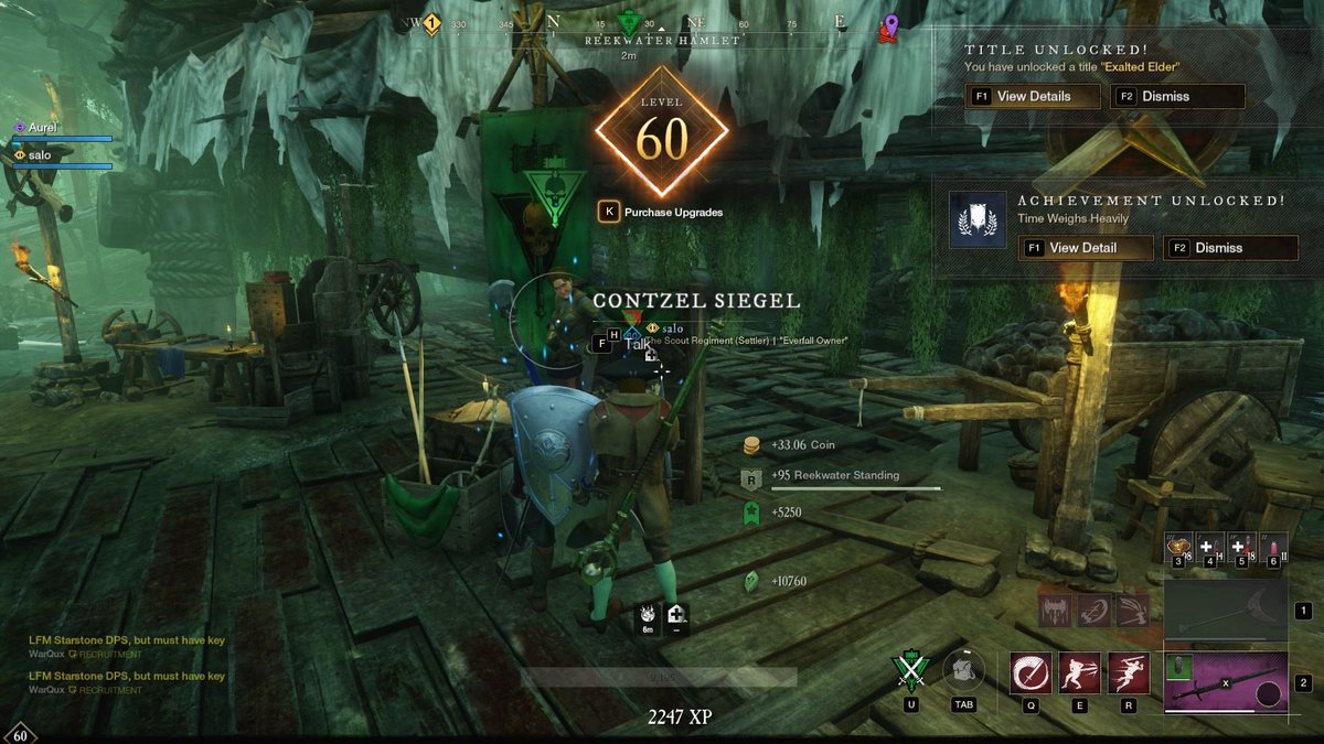 Aurelifyy's tweet image. Hit 60 today on new world, haven&apos;t had this much fun playing something that&apos;s not rs in years