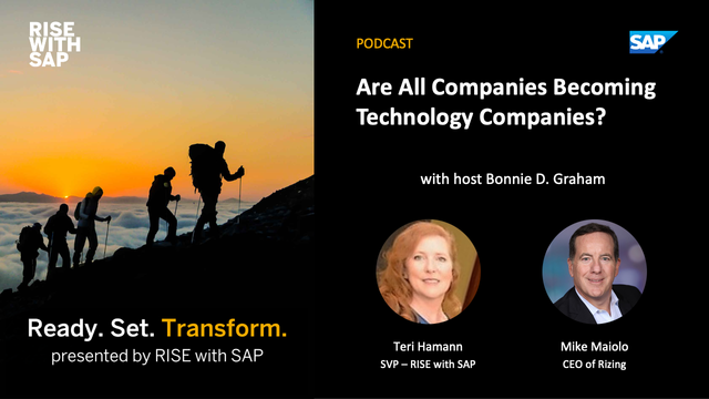 ConorMcCormack_'s tweet photo. SAP's Teri Hamann and Rizing CEO @MaioloMike explore what investments in technology mean for the future of traditional enterprises in the the first episode of the Ready. Set. Transform. podcast. Listen in: #RISEwithSAP https://t.co/6WgbPdTG8E https://t.co/woZf2qgYsH