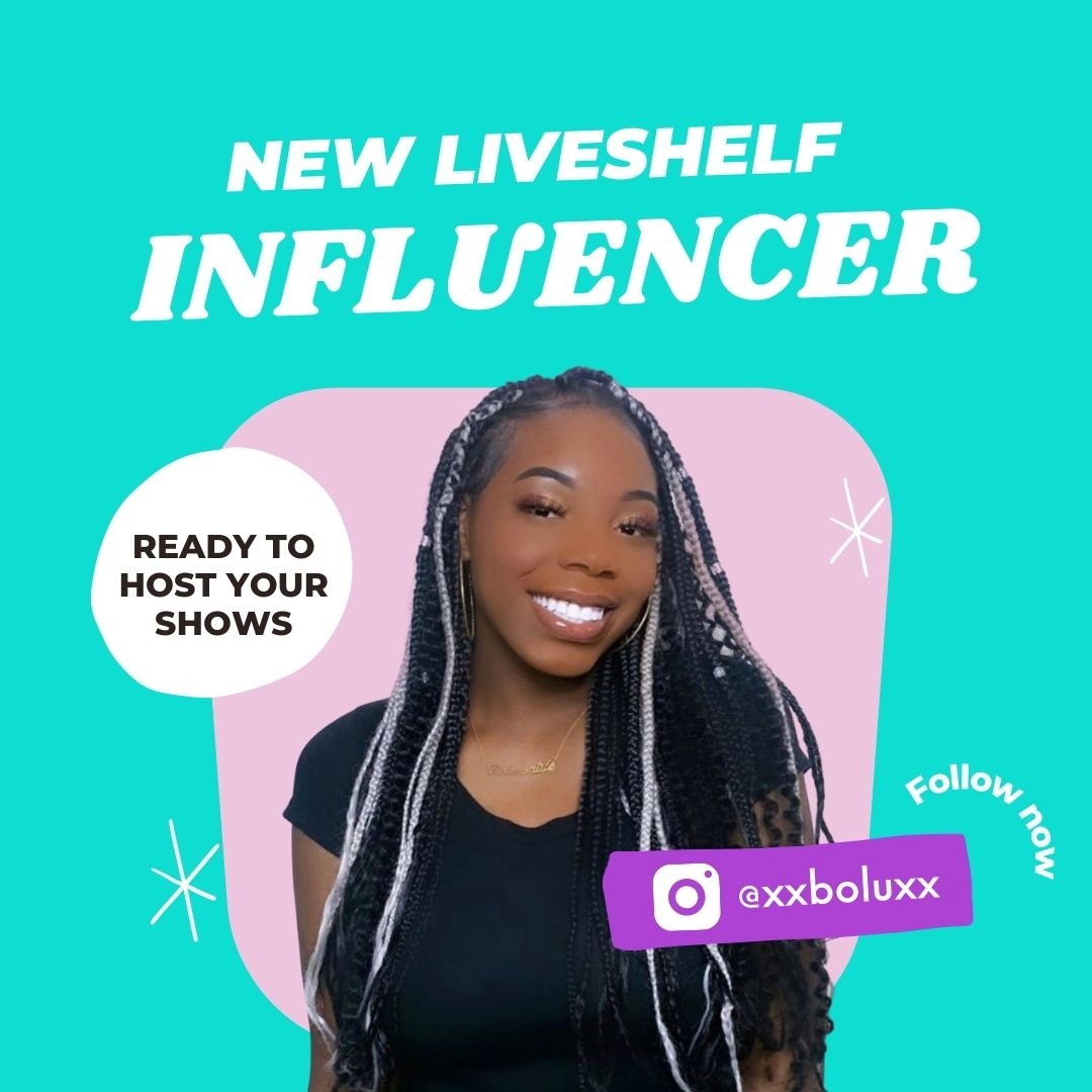LiveShelf's tweet image. #WelcomeWednesday to our latest Creator @xxboluxx 🎉 Get ready to Sell Better Live with Bolu on the LiveShelf App. #LiveShelf #SellBetterLive⁠

#influencer #marketplace #creator #influencers #socialselling #liveshopping #livestream #liveshop