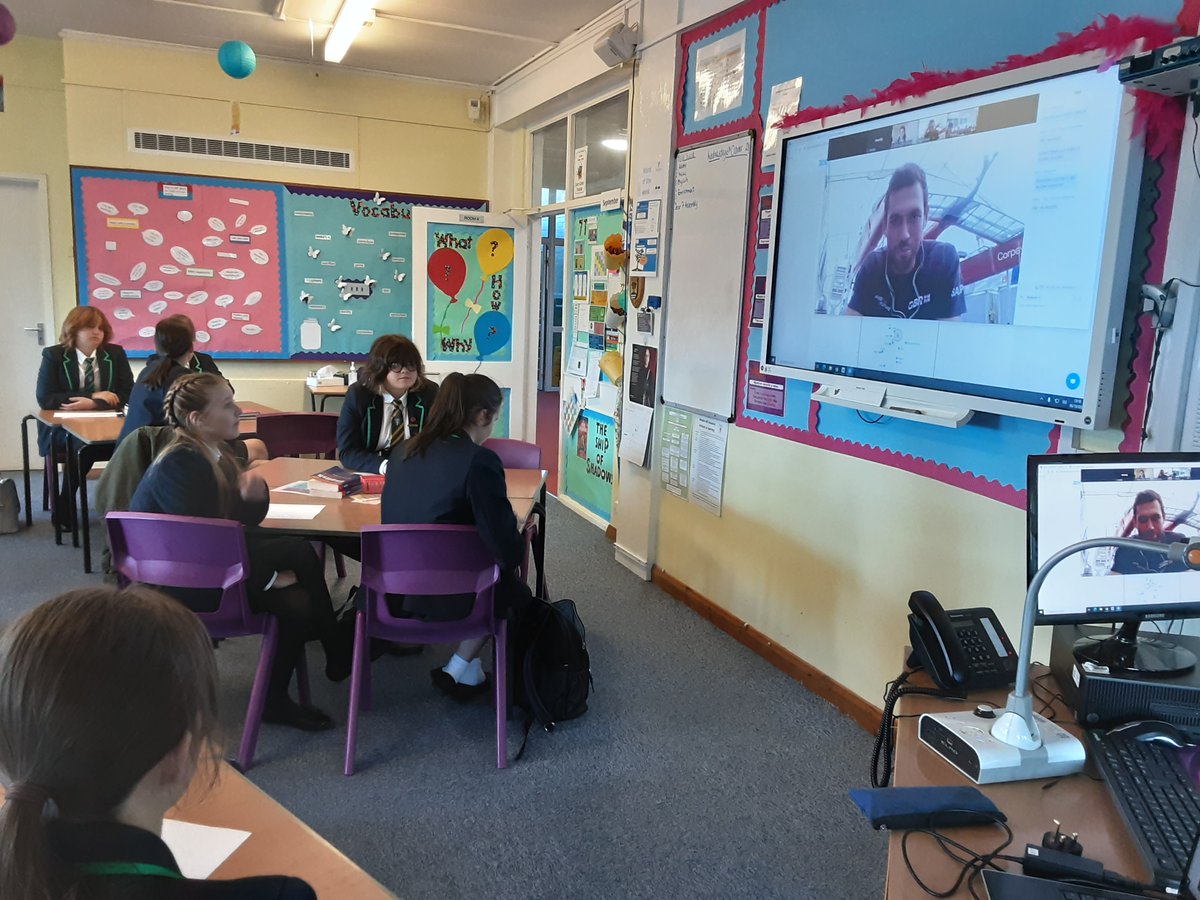 A group of year 8 pupils were thoroughly engaged today speaking to @MattGotrel from the SailGP GB team. He spoke to them about his engineering background, his motivation and much more. The pupils had lots of questions and gained a lot. Thank you To STEM CREW. @1851Trust