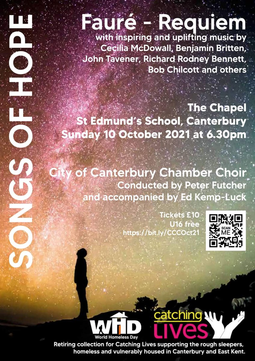 Don't forget- this Sunday 10th October 6.30pm St Edmunds School Chapel for a concert of beautiful and reflective choral music
