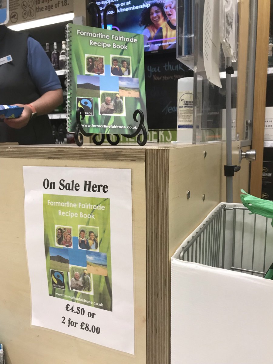 #TheCoop are proud to support #FormartineFairtradeGroup who have published a fabulous recipe book featuring lots of great recipes using Fairtrade ingredients. Available in #EllonCoop #BalmedieCoop #FyvieCoop #TurriffCoop at £4.50 or 2 for £8.  #fairtrade #BeingCoop #ItsWhatWeDo