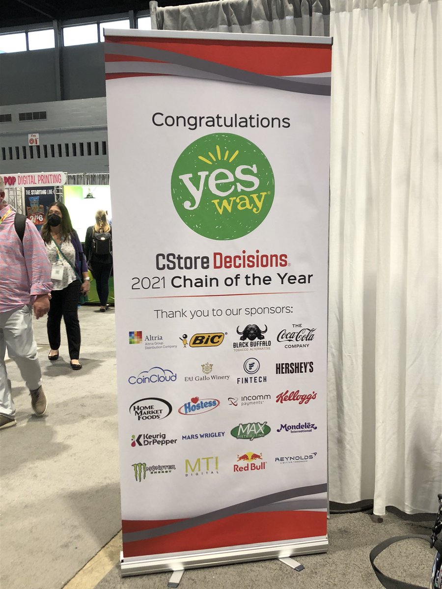 Looking forward to tonight’s Chain of the Year reception at #NACS2021 honoring the one and only <a href="/YeswayStores/">Yesway</a>