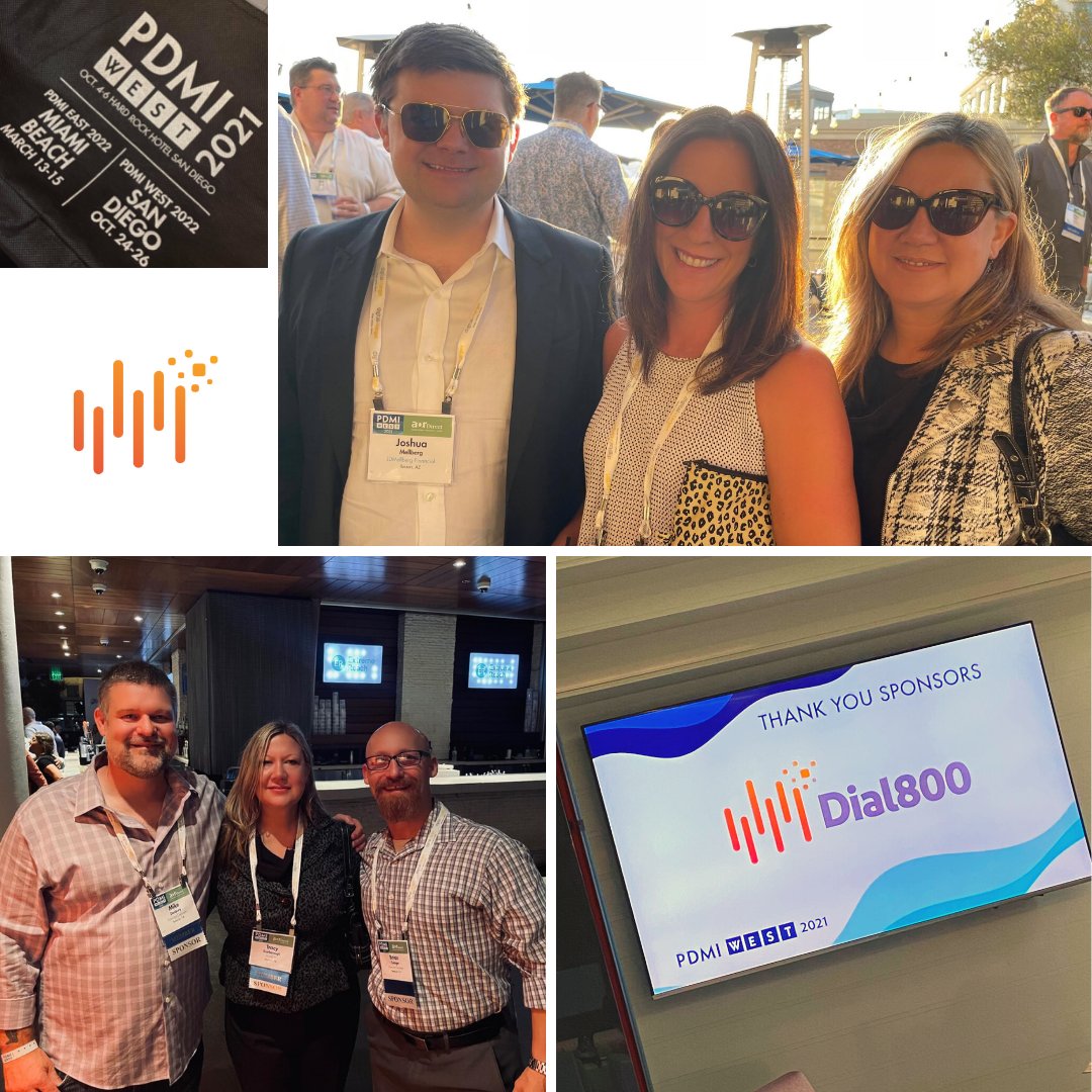 Dial800's tweet photo. So great to meet & catch up with clients & partners this week in San Diego! Thank you @ThePDMI for a great back to in person event experience. #ThePDMI #PDMI #PDMIWest #PDMIWest2021 #PerformanceMarketing #DirectToConsumer #DirectResponseMarketing #BusinessPhoneServices https://t.co/o7SSTY4J2q