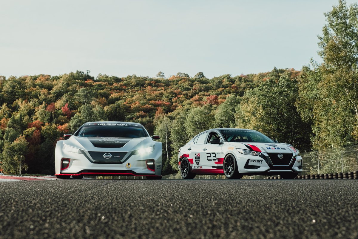 nissancanada's tweet photo. DID YOU KNOW? 
The LEAF Nismo RC has 2 electric motors producing 322 horsepower (161 each) and 472 pound-feet of instant torque to the wheels? It was even the pace car for the 2021 Senta Cup races! https://t.co/b8kcM6rHXB