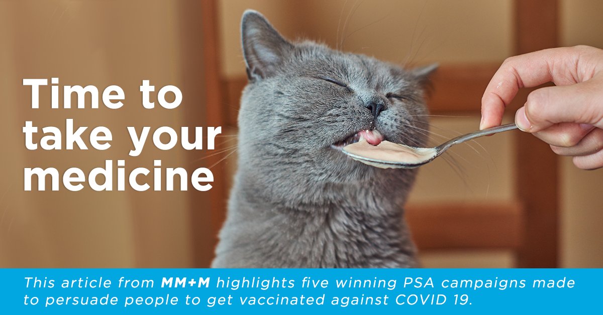 TBADIGITAL's tweet photo. This article from @MMMnews describes five winning Public Service Ads employing tactics from fear to humor to encourage all of us to do our part in fighting the COVID Pandemic.

More at https://t.co/WRl0W3XJb4

—
#PSA #campaigns #healthcare #vaccines https://t.co/oexdV1TNkU