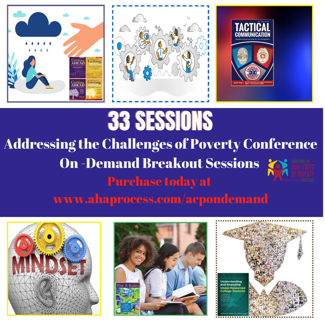 ahaprocess's tweet photo. Missed the annual poverty conference?  No worries.  Download the breakout sessions and keynotes today.  
https://t.co/PfYP1IGQMX 
#PD #OnDemand #AddressPoverty @rubyKpayne https://t.co/3pB5iD765o
