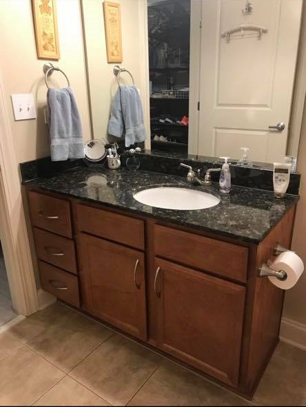 TranquilDesign2's tweet photo. Work it Wednesday! 
This bathroom renovation turned out great! The client's one wish was to have blue tiles anywhere. #bathroomrenovation #ncinteriordesigner #tranquildesignsllc  
Photography- John Brown https://t.co/SPrDNdu3v6