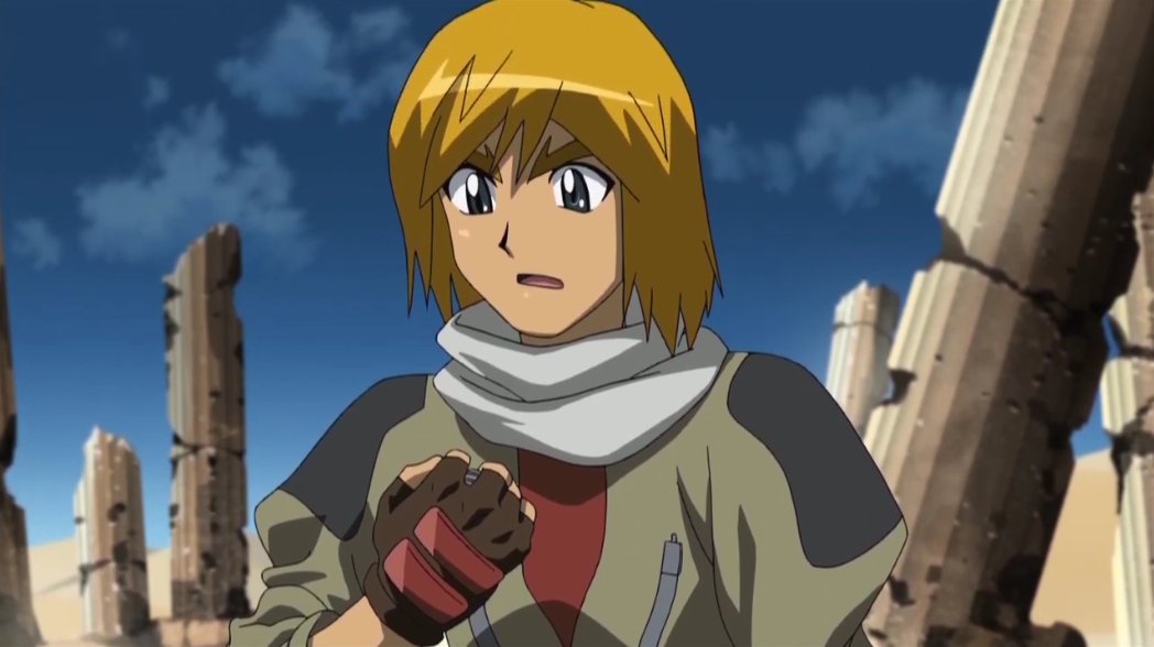 beybladeotd's tweet photo. Today's beyblader of the day is Zidane from Metal Masters/Explosion in the Metal saga!
A member of Desert Blaze, the team that represents the Middle East in the world championships. He displays excellent tag team work with Karte with both of their Rock Crow 125B beyblades! 🏜️ https://t.co/KNnUtyWBF9