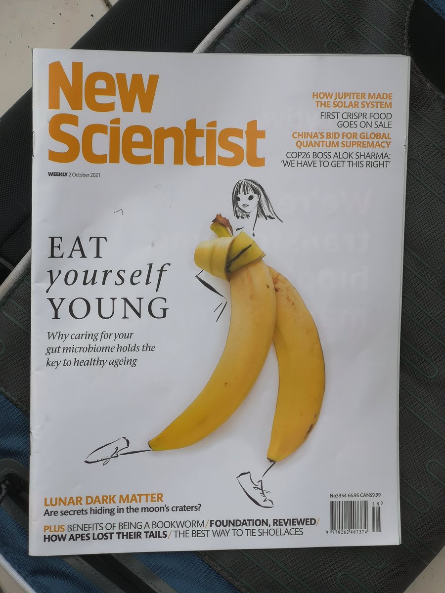 happyspud1's tweet photo. Article by @Psychobiotic featured on cover of New Scientist this week - how gut bacteria/#microbiome diversity promotes health, controls inflammation, delays ageing https://t.co/UriR9XzVlm