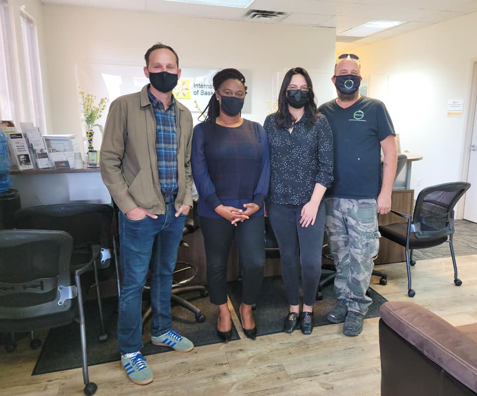 SaskatoonIWS's tweet photo. 10 computers for the single mothers in our programs. 
Special thanks to Electronic Recycling Association (ERA)  @DonateRecycleIT for the donation and Dr. Ryan Meili, @ryanmeili MLA - Meewasin, for presenting donated items to us. https://t.co/Z1NWSBkjSI