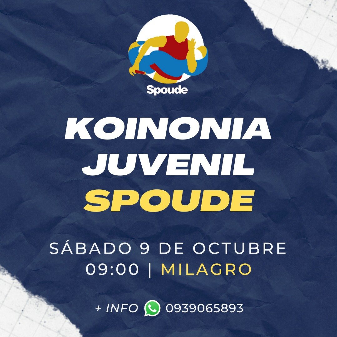 Spoude_ec's tweet photo. 🔥 KOINONIA 🔥
Un tiempo especial donde viviremos momentos inolvidables, rodeados de la naturaleza🍃 saliendo de la rutina diaria 🤗
¡Compartamos entre amigos y hermanos! ¡No faltes!🫂💖
📲 Si deseas asistir, contáctanos 0939065893. https://t.co/gHoORYk54N