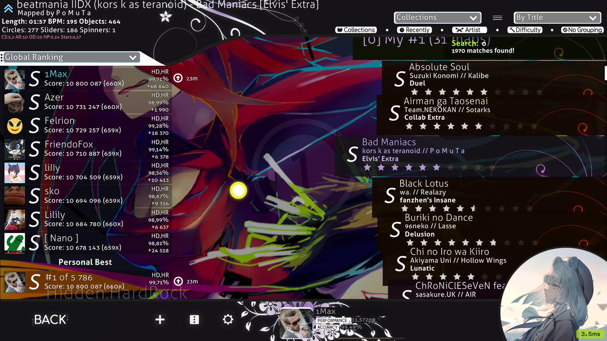 _OneMax's tweet photo. Finally destroying map leaderboards after half a year of rest
Also Green-Eyed Jealousy acc is insane https://t.co/7PtshF5Y2T