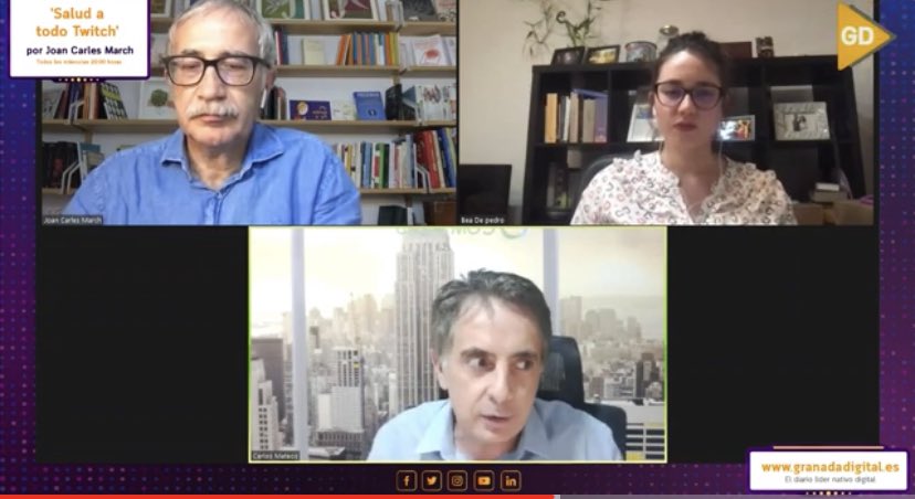 joancmarch's tweet photo. No te pierdas #SaludATodoTwitch @granadadigital de VACUNAS #COVIDー19 con

@agarroj Pte @AEV_Vacunas 
Margarita del Val y Luis Enjuanes @CSIC 
@Bdph90 #enfermera #AtenciónPrimaria 
@carloscomsalud @SaludsinBulos 
@alfredocorell 

-https://t.co/ABxHbXAZK6

-https://t.co/yeaqOYDlTC https://t.co/bCk0wNzQHm