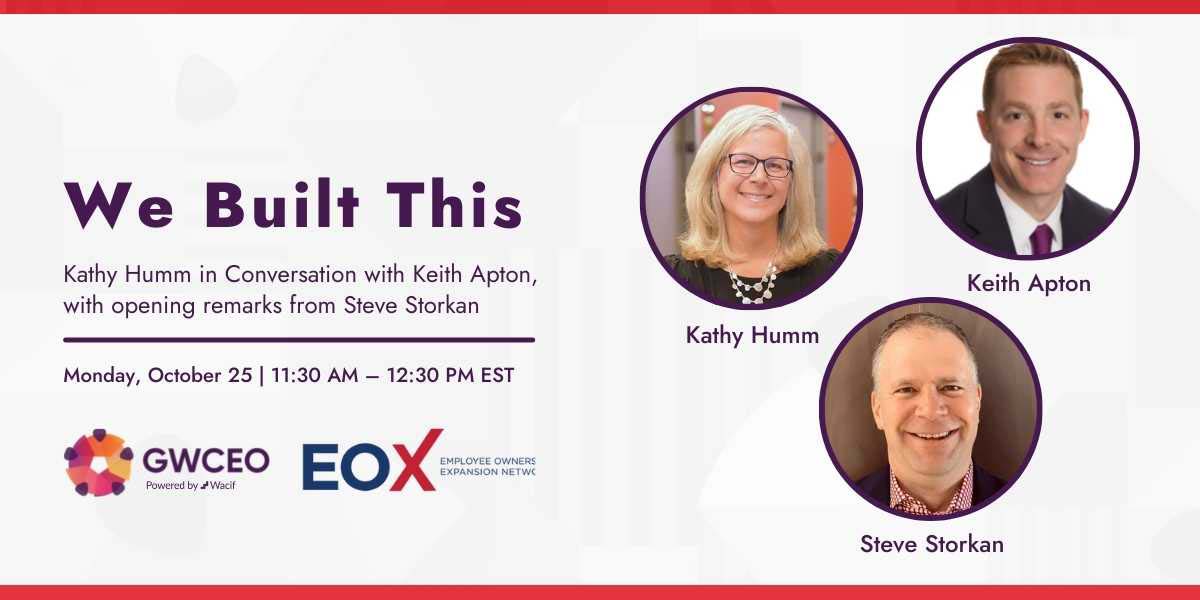Employee ownership drives business growth + builds incredible work cultures for worker-owners.

Join us to explore how <a href="/HarkinsBuilders/">Harkins Builders</a> impacts their community as a 100% employee-owned company!

🗓️ Mon, Oct 25 | 11:30 AM - 12:30 PM
➡️ RSVP | bit.ly/3CXiacE