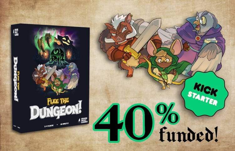 We had a surge of pledges! Welcome to all my new backers and thanks so much for your support! There’s still a long way to go and little time, but 40% is a big hurdle. Keep pushing and let's see if we can reach that goal. 

Follow/share on Facebook and IG (<a href="/sparkwolfgames/">sparkwolfgames</a>)!