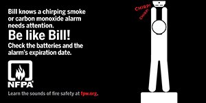 BedfordCountyFD's tweet photo. We can learn a few things from Bill! The more we learn &amp; pass along to others during #FirePreventionWeek, the safer our communities. Kids are not the only ones who need reminders about fire safety. It is usually the kids teaching parents reminders they learn. Pay attention! @NFPA https://t.co/jfpqRAX1Aq