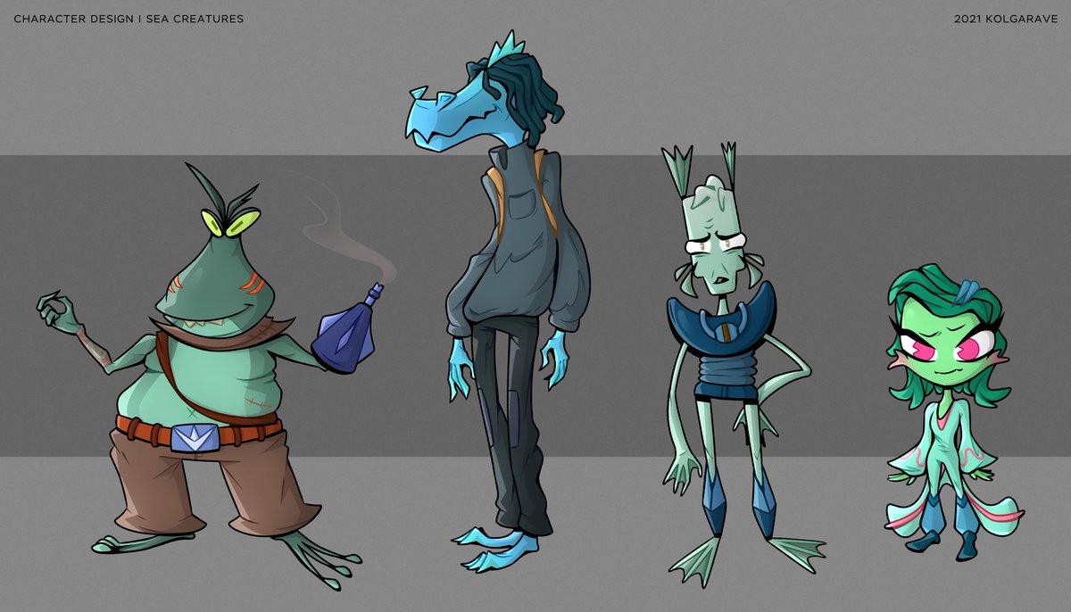 kolgarave's tweet photo. @castlehavven Thanks for the thread!
I'm Mike, freelance character designer &amp; illustrator with a background in graphic design. Saturated colors and multiple gradients are a must-have for my works. https://t.co/ciIv26qWFz
