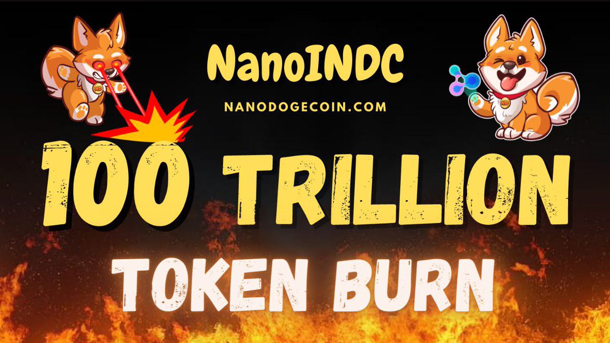 NanoINDC's tweet photo. 🔥🔥 Did someone say BURN? 🔥🔥

@NanoINDC have just announced that we will be burning 100 trillion tokens at our next all time high 🧯

This is around 7 million dollars worth of $INDC 🤩

#INDC #NanoX #Burn #bitcoin  #Ethereum #Cardano #passiveincome #usdt #hype #doge https://t.co/o1Yv2NJhrW