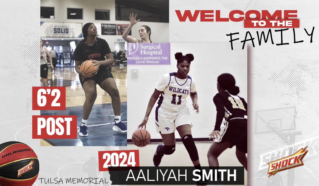 CoachRubyD's tweet photo. Want to officially welcome 6’2 @Aaliyah07_ to the @Shockhoops family ! The versatile 2024 post is going to fit in great with what we do and how we do it! Coaches get ready to jump on this one ! Size and skill make her a D1 prospect for sure ! https://t.co/0bPUzSB7UA