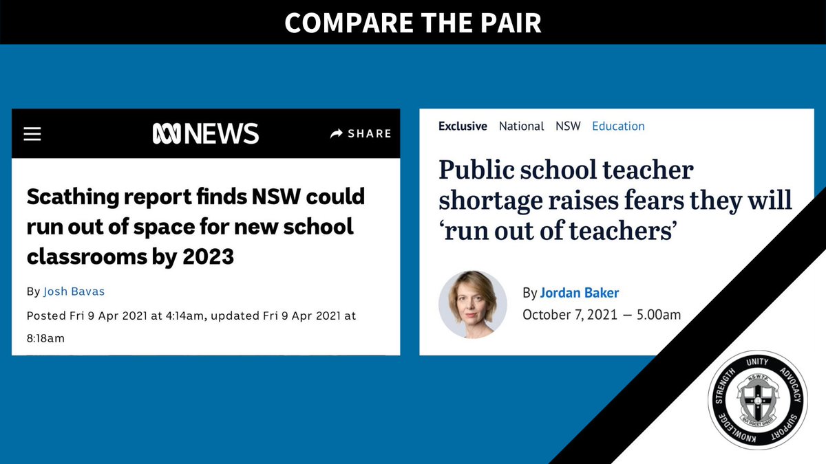 TeachersFed's tweet photo. Not enough classrooms. Not enough teachers. This is what @Dom_Perrottet has to address. https://t.co/lN5wXuzQ5X
