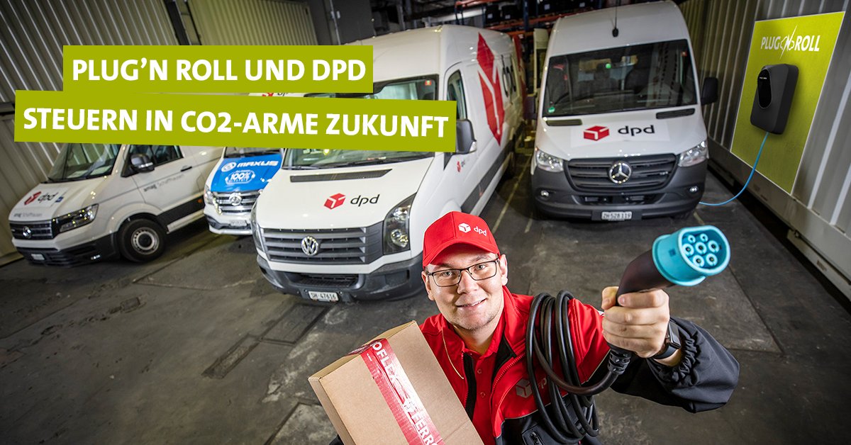Plugn_Roll's tweet photo. Und wie wir gemeinsam mit DPD in die Zukunft steuern: mit nachhaltigem Öko-Strom. https://t.co/Qymd0WlBTk https://t.co/621U2ZmpS7