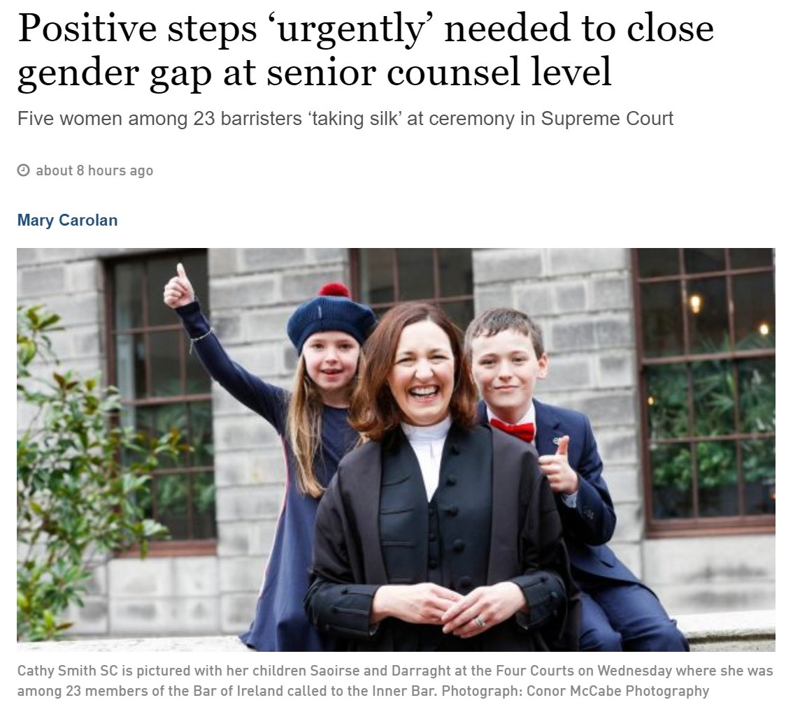 The Bar of Ireland on X: An important point 👇🏽 And a special day for  all. @cathysmithbl *SC, Darragh & Saoirse enjoyed it! ;)  📸@conorsphotos & @IrishTimes    / X