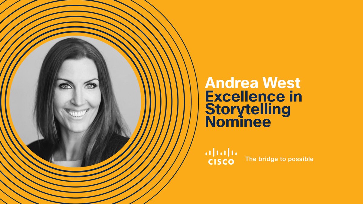 TalekaTeam's tweet photo. We are so proud of our very own Andrea West who has been nominated for the Excellence in Storytelling award as part of the 2021 #CiscoAdvocateAwards by @Cisco. 🎉 Good luck to all the nominees! 👏👏👏 You can learn more about the Nov. 4 awards event here: https://t.co/HWXzlO60of https://t.co/1Zk2LGSCJV