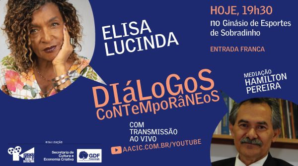 EditaiseAfins's tweet photo. ALÔ, ALÔ, SOBRADINHO!!!
Hoje tem mais um encontro com a maravilhosa @elisalucinda! 
Boa oportunidade para quem perdeu ontem em Taguatinga. 😉
#diálogoscontemporâneos #encontrosliterários #escritorescontemporâneos #literatura #AACIC #sobradinhodf #GDF #DF https://t.co/xvNx1S7nIG