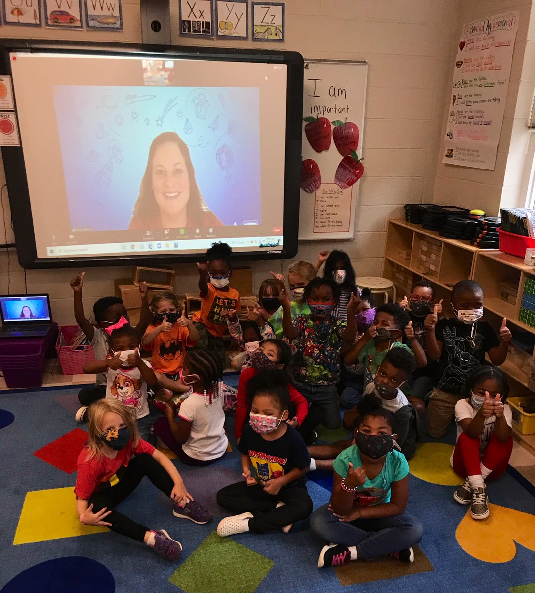 We love partners like @GeorgiaPower who support our youngest learners! ❤️ Thank you Ms. Emily for reading “Look Now, Wonder, Wow” this morning. 🎉 What a great book to introduce electricity to our little ones.⚡️🔌💡 #GaPreKWeek #PoweringEducation  @APSGardenHills @aps_OEL