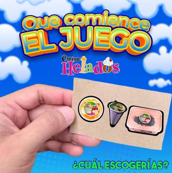 cremaheladosve's tweet photo. 😜 ¡Que comience el juego! 🎯
⭕️ Helado de 1/2 litro
🔺 Mega Boom
🔲 Helado de 4,5 litros 
¿Cuál eliges? 👀 https://t.co/KPLmSEX3kR