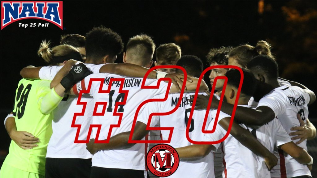 MacMen_Soccer's tweet photo. Up one spot to #20 in the latest NAIA National Poll #moretogive https://t.co/ECMyF75hqK