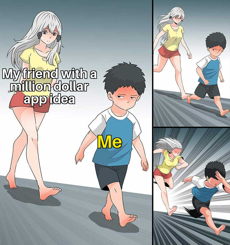 Do you have a ✨brilliant✨ app/website idea and all you need is a software developer to build it?

Oh, they all refused your opportunity? 😬

FYI, developers hate this!!

A thread on

- what every dev wished you knew
- how to get devs interested
- useful resources

🧵 ⬇️