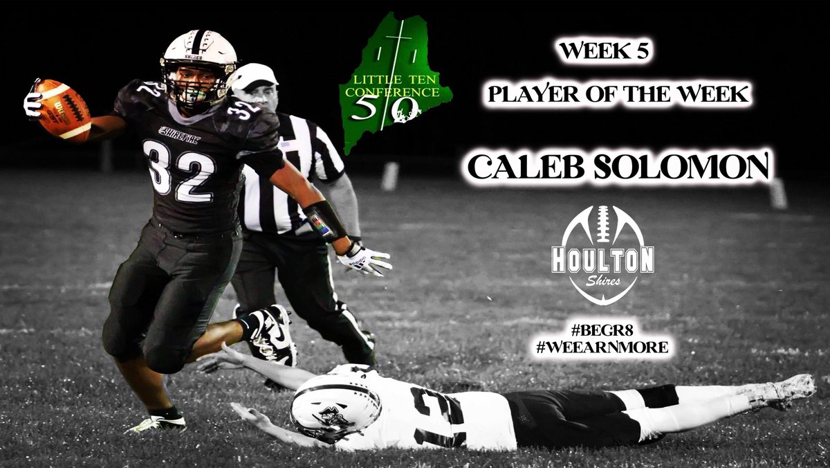 HhsShires's tweet photo. Congratulations @CalebSo64297857 week 5 LTC Player of the Week.
#BeGr8
#WeEarnMore https://t.co/NClqFenAem