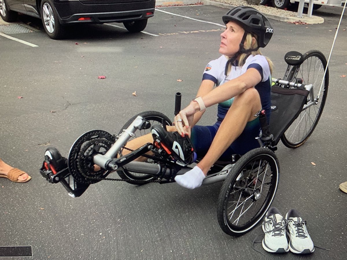 Former marathon runner with rare brain disease returns to action thanks to Challenged Athletes Foundation. Story on <a href="/10news/">ABC 10News San Diego</a> at 5pm.