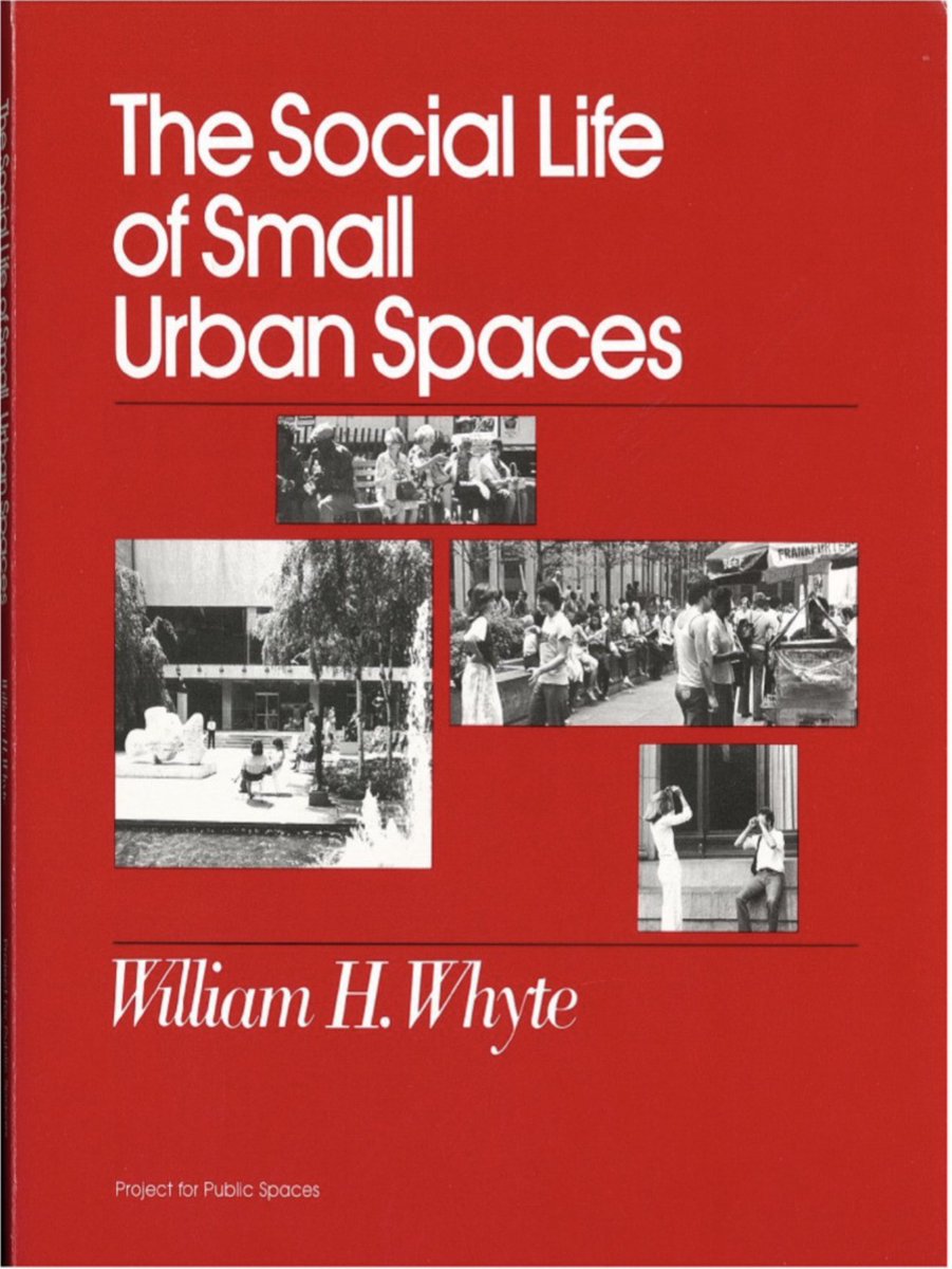 sociallifeproj's tweet photo. The Social Life of Small Urban Spaces is now back in print!
https://t.co/tcEwKWgT8t Published by @PPS_Placemaking
#WilliamHWhyte #HollyWhyte #PublicSpace #SocialLifeProject #Placemaking https://t.co/iiXLUsiWeg
