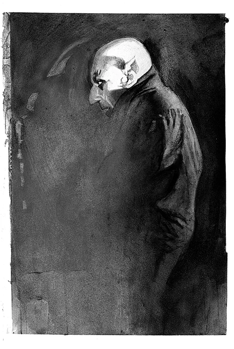 #inktober #inktober2021 #nosferatu pen &amp; ink /ink washes / prismacolor 
