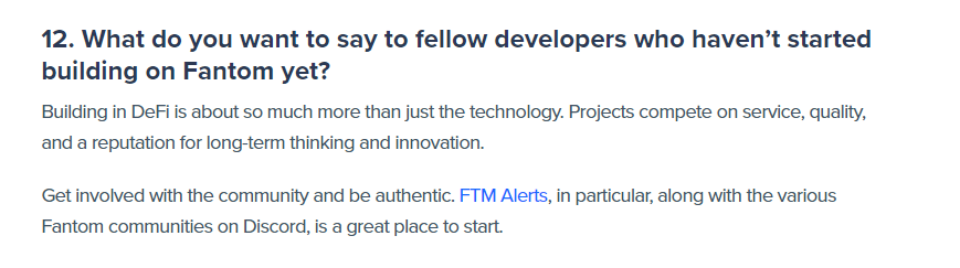 My friends over at <a href="/TarotFinance/">Tarot ✴</a> gave us some love in the most recent interview they did with #Fantom. Thanks for the Shout out man!

$FTM $TAROT