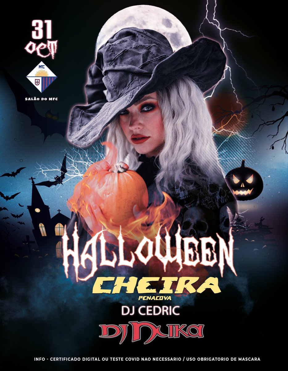 DJNUKA's tweet photo. 😬 Ja Anotaste Na Tua Agenda??!
🔥 31 Outubro - Halloween 🔥
👉 CHEIRA ( Penacova )
😱 Are You Ready?!
#djnuka #supernoites #fun #music #friends #halloween #cheira #penacova #bestnights #powernights #dj #nightlife https://t.co/3MppG3a13W