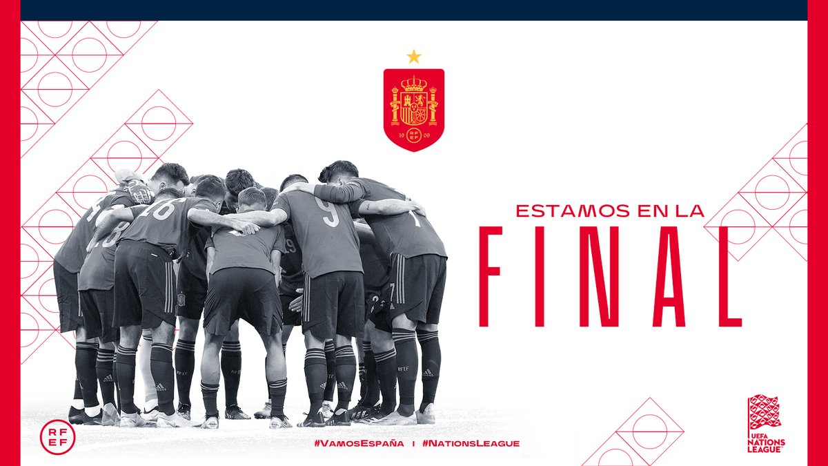 🙌🏻 ¡¡SIIIIIIIIII!!! ¡¡ESTAMOS EN LA FINAAAAL DE LA #NationsLeague!!

⚽️ Los dos goles de <a href="/FerranTorres20/">Ferran Torres</a> y el partidazo coral de la @SeFutbol nos permiten luchar por el título el próximo domingo.

😍 ¡¡SOIS ENORMES, EQUIPO!!

🔁 ¡¡ESE RT PARA CELEBRARLO JUNTOS!!

#VamosEspaña